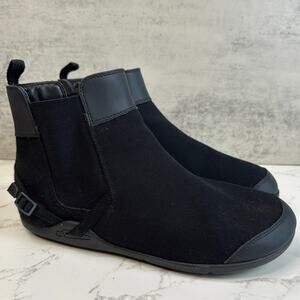 Xero Shoes Black Women Sz 9 Vienna Canvas Barefoot Inspired Chelsea Ankle Boots